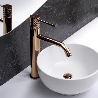 Waschbeckenarmatur Rea Lungo Diamond Copper high