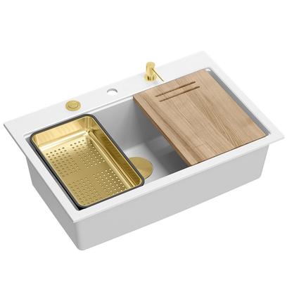 гранитна мивка MARC 110 WORKSTATION White