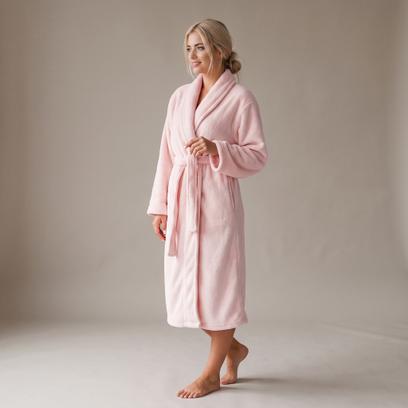 Szlafrok damski Sally Powder Pink L/XL