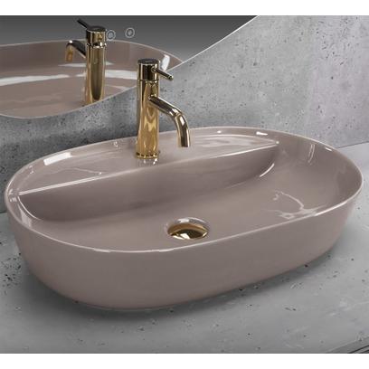 Umywalka REA Aura 61 Beige Shiny