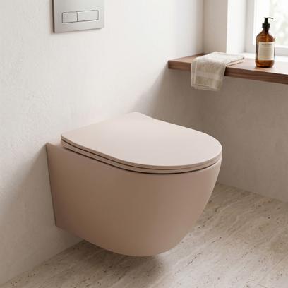 Toilet bowl REA Carlo Mini Tornado Mocca Matt