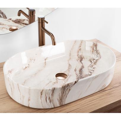 Countertop washbasin REA Nadia 60 Marrone