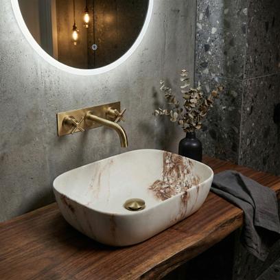 Countertop washbasin Rea Belinda Marrone Matt