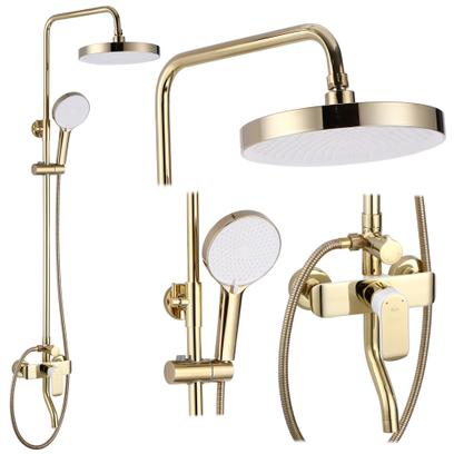 Shower set REA BLOOM WHITE GOLD