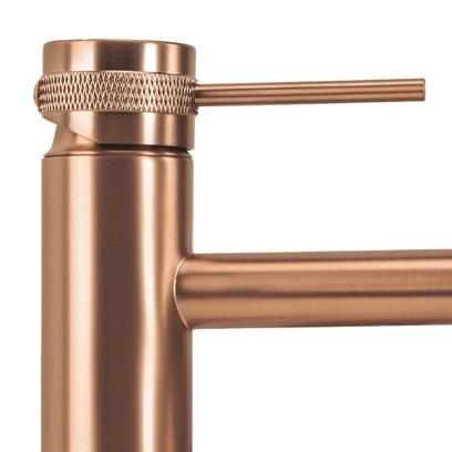 Waschbeckenarmatur Rea Lungo Grip Brush Copper Low