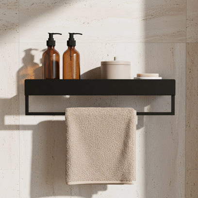 Рафт за баня SF01 60cm black matt