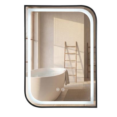 LED Spiegel ZONE 80X60 BLACK