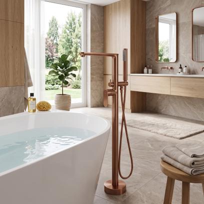Vapaasti seisova sekoitin Rea Logan Brush Copper