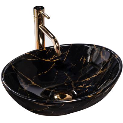 Countertop washbasin REA Sofia Black Marble