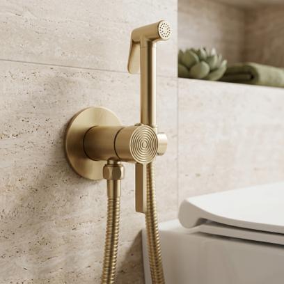 ROBINET DE BIDET ENCASTRÉ Rea Foster Brush Gold