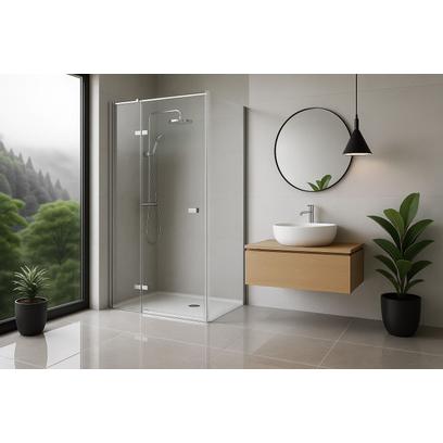 Duschkabine Rea Atlas 100x90 Chrome