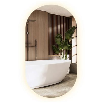 Mirror LED EGG 60x80 cm