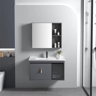 Súprava kúpeľňového nábytku s umývadlom Paris 60cm Grey