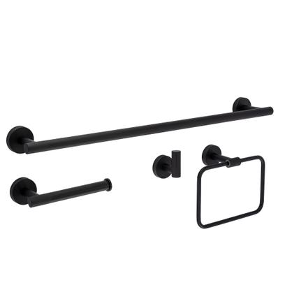Ensemble d’accessoires de salle de bain GRID Black 4 pièces