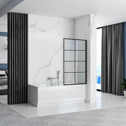 Parawan nawannowy Rea Lagos-1 Fix Stały 80 Czarny Black