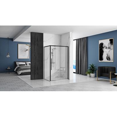 SOLAR BLACK MAT καμπίνα ντουζιέρας 100x80