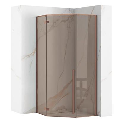 Καμπίνα Ντους Rea DIAMOND 90x90 COPPER BRUSH