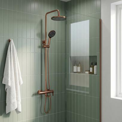 Душ Комплект Rea Arcos brush copper