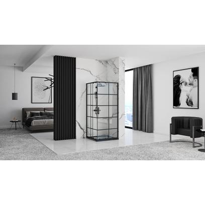 Tuš kabina Rea Concept Black 90x90
