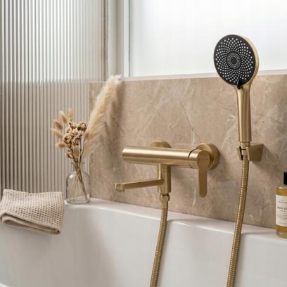 Душ маркуч Rea Brush Gold 150 cm