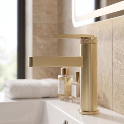 Maišytuvas vonios kambario Rea Grace Brush Gold
