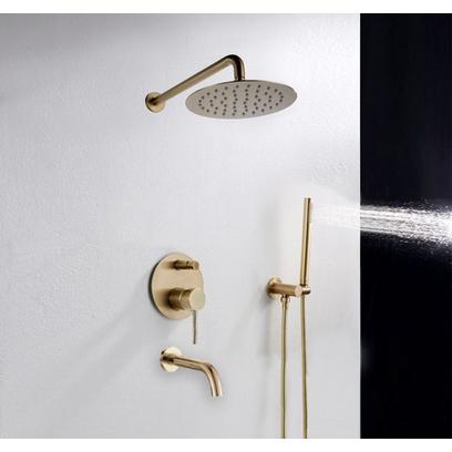 Built-in shower set Rea Lungo Gold + BOX