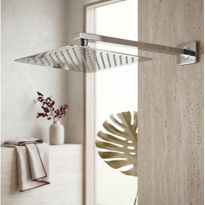 Square rain shower head REA JS-P015 25cm Chrome