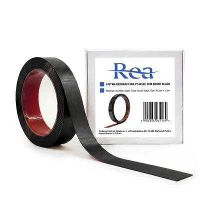 Самозалепваща декоративна лайсна Rea P14454C 2cm Brush Black