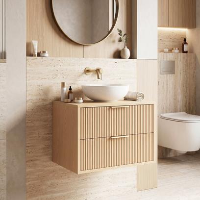 Kúpeľňová skrinka pod umývadlo Rea Mono 60cm Beige