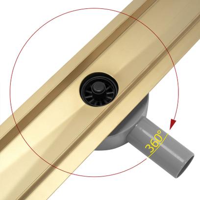 Drain linéaire Rea Greek PRO MIRROR GOLD 90