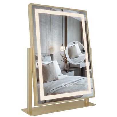 LED Spiegel LUMI L.Gold 30x40cm