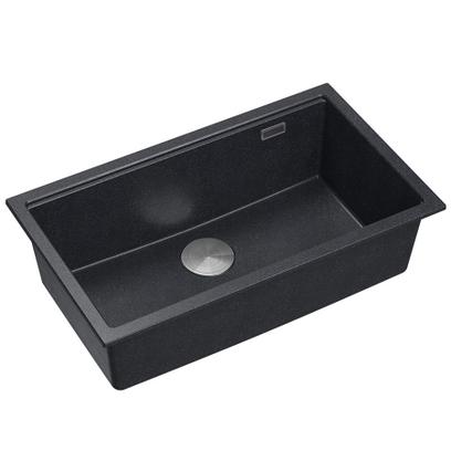 Granitspülbecken Logan 110 Black Metallic