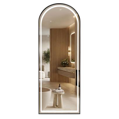 LED wandspiegel Orbit 60x170cm Black