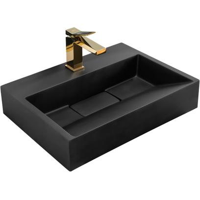 Konglomerato praustuvas GOYA Juoda Mat 50CM