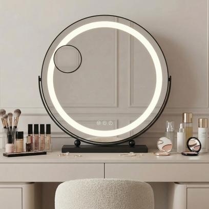 Mirror LED MAKE-UP Black 40 cm