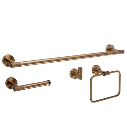 Ensemble d’accessoires de salle de bain GRID Brush Copper 4 pièces