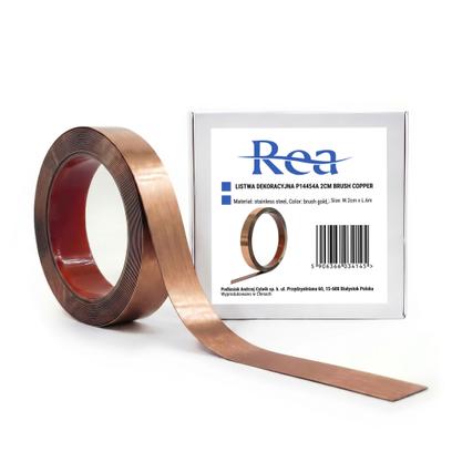 Самозалепваща декоративна лайсна Rea P14454A 2cm Brush Copper