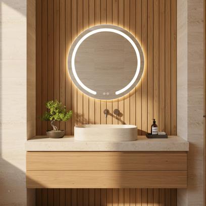Miroir LED 50cm Modern