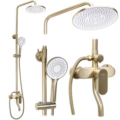 Shower set REA DROP Brush Gold