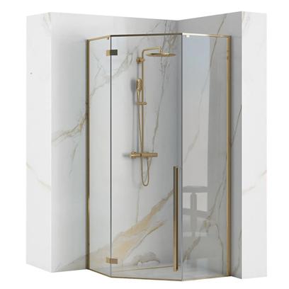 Καμπίνα Ντους Rea DIAMOND 90x90 GOLD