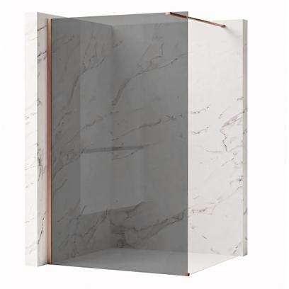 Duschwand Rea Flexi Grey / Brush Copper 100