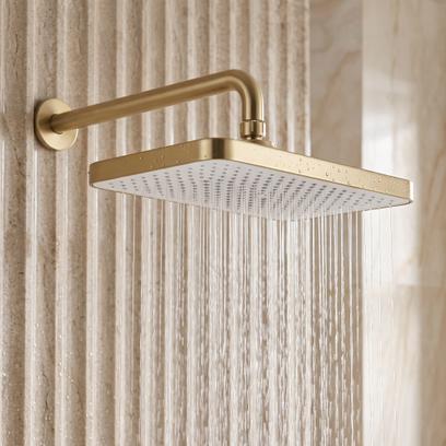 Правоъгълна душ пита REA JS-032 Brushed Gold