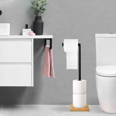Stalak za WC papir Black P70505