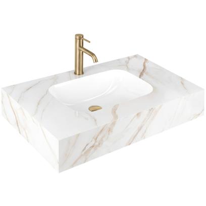 Pakabinama praustuvė REA Aresa Grey Gold 80