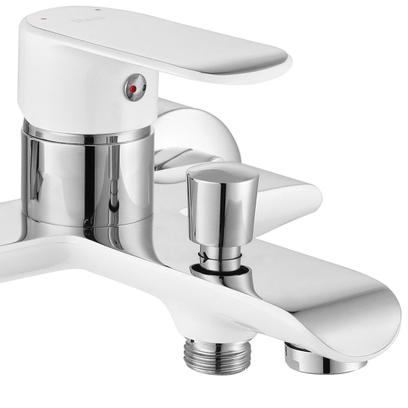 Wannenarmatur REA BLOOM White Chrome