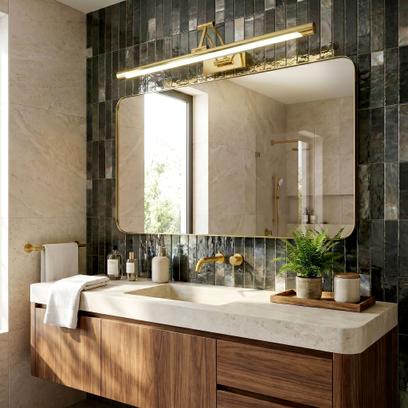 Aplique de casa de banho LED SWE021-1W 80cm Gold