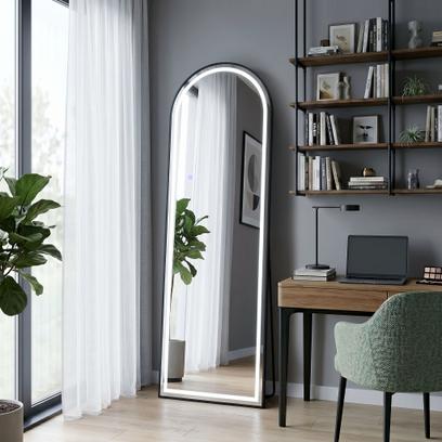 LED wandspiegel Orbit 50x160cm Black