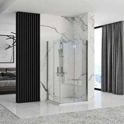 Duschkabine Rea Molier Chrome Double 90x90
