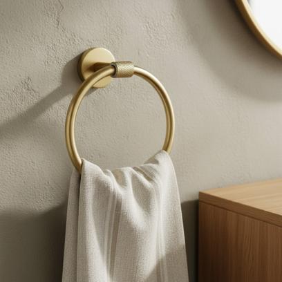 Porte-serviette Ring 5710 Galo Brush Gold